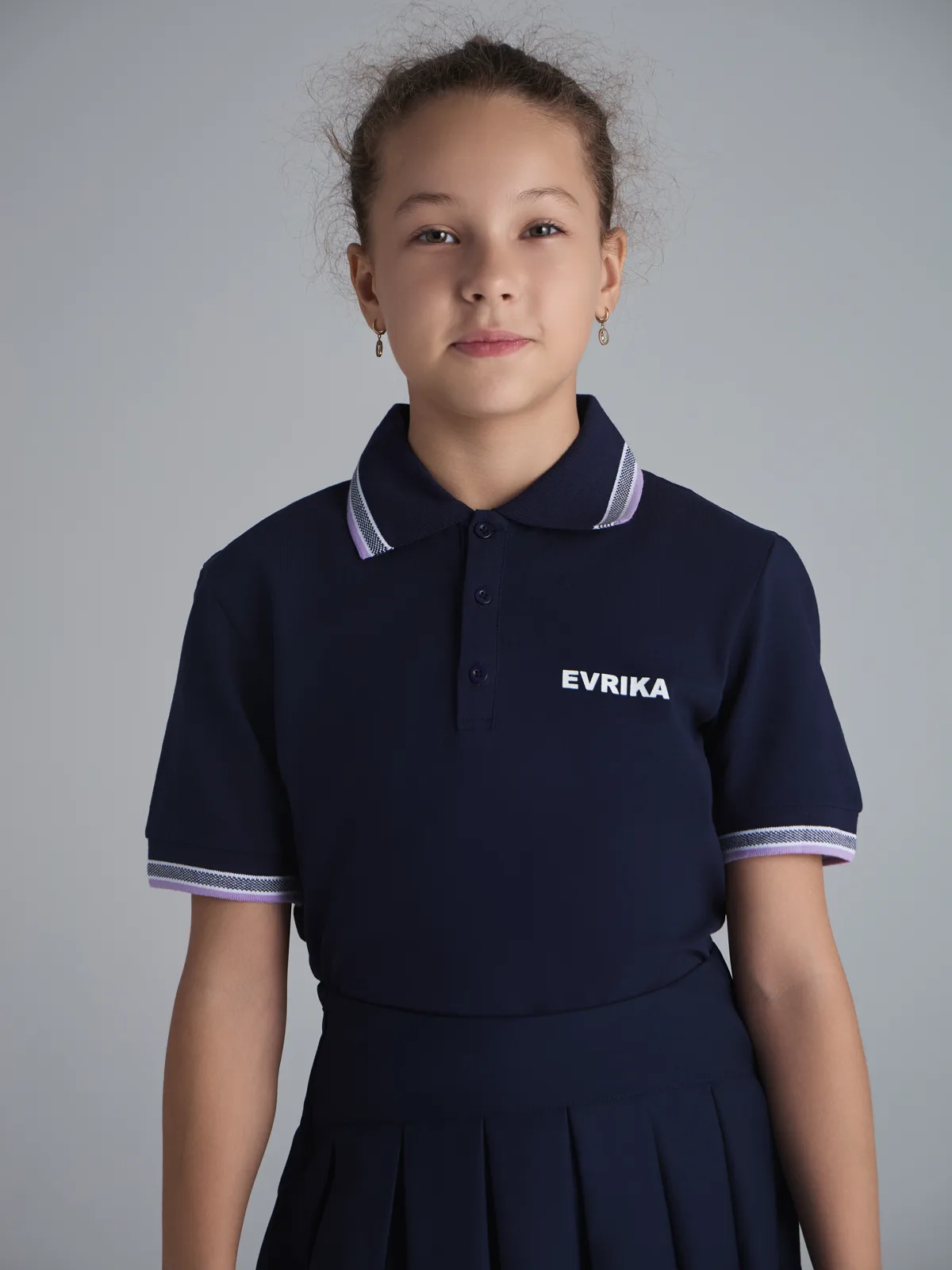 Поло с коротким рукавом  EVRIKA синий